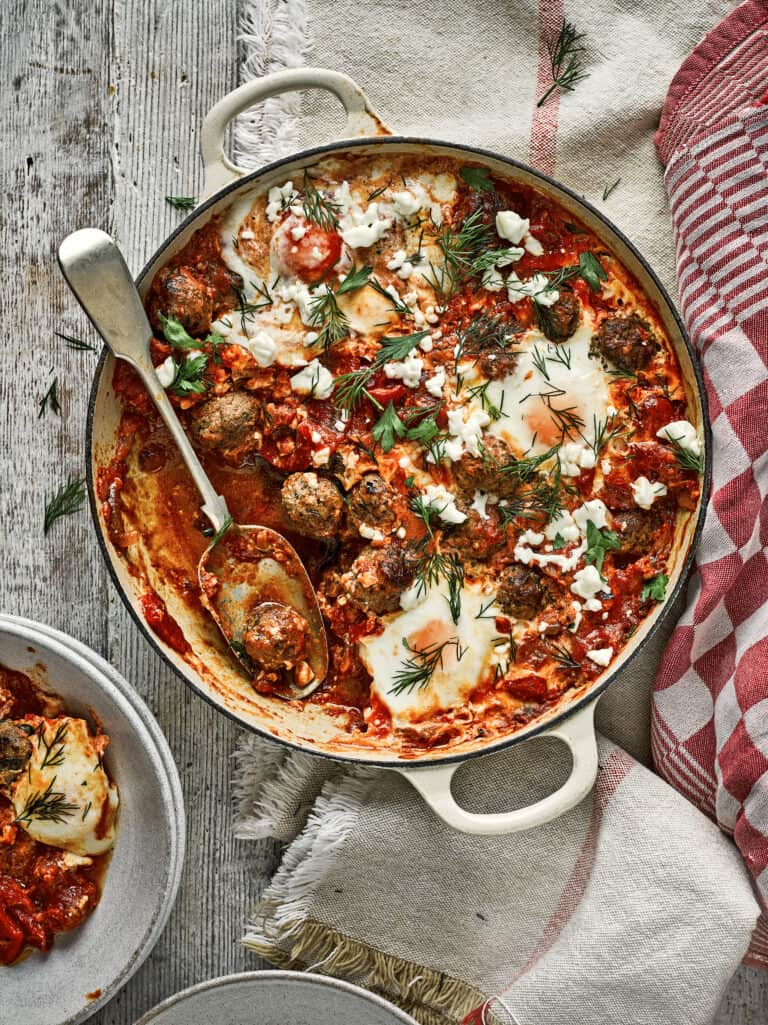 Shakshuka met lamsgehaktballetjes