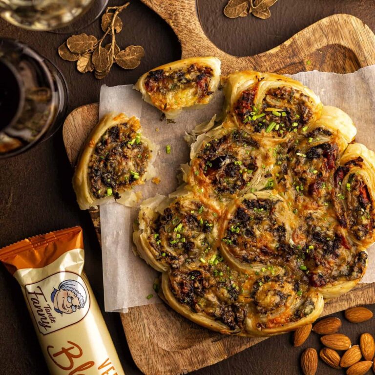 Pinwheel-breekbrood met paddenstoelen