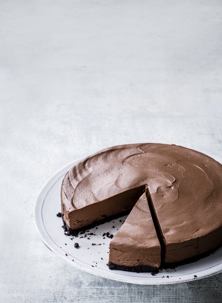 Vegan chocoladecheesecake