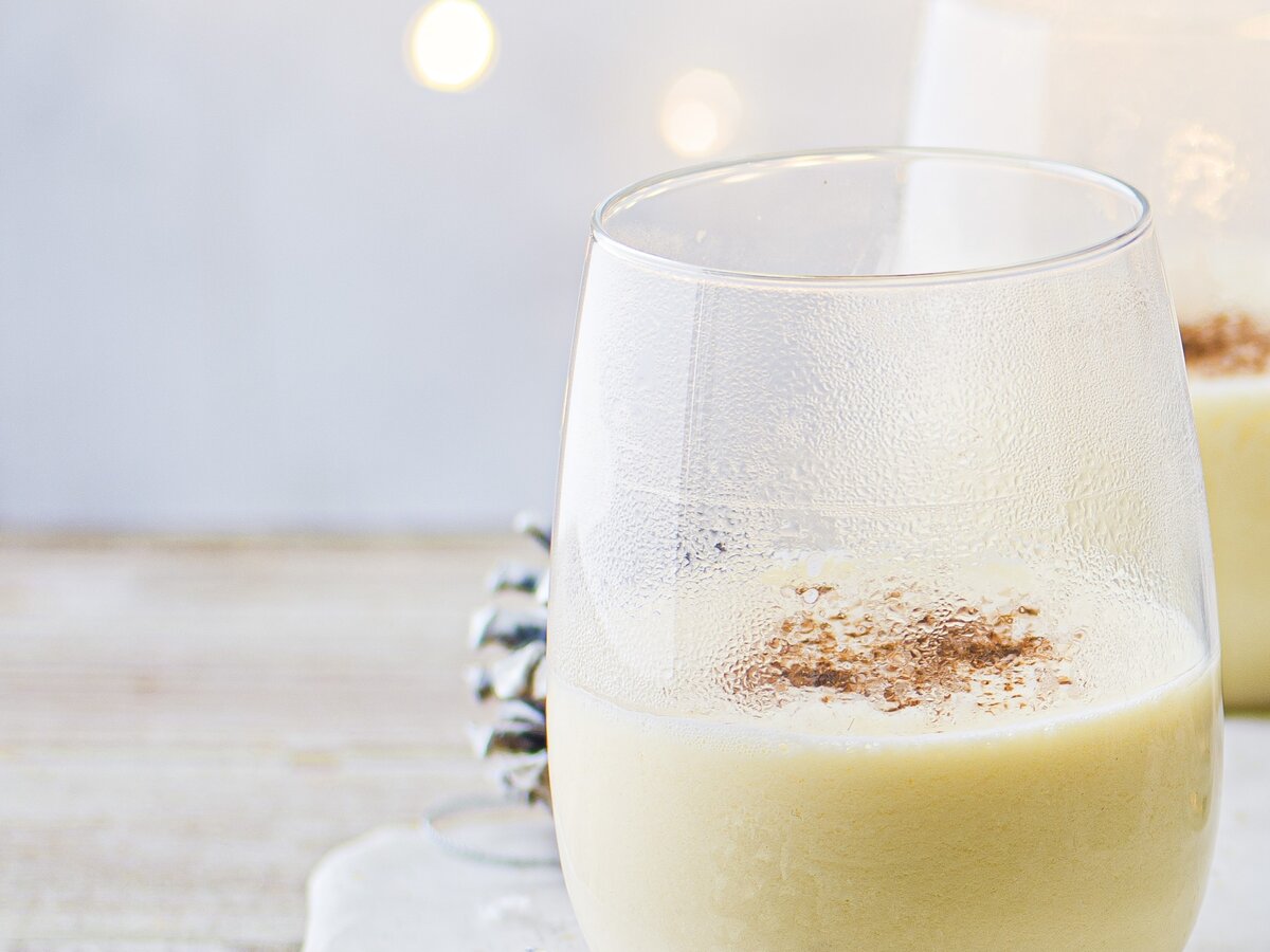 eggnog in glas