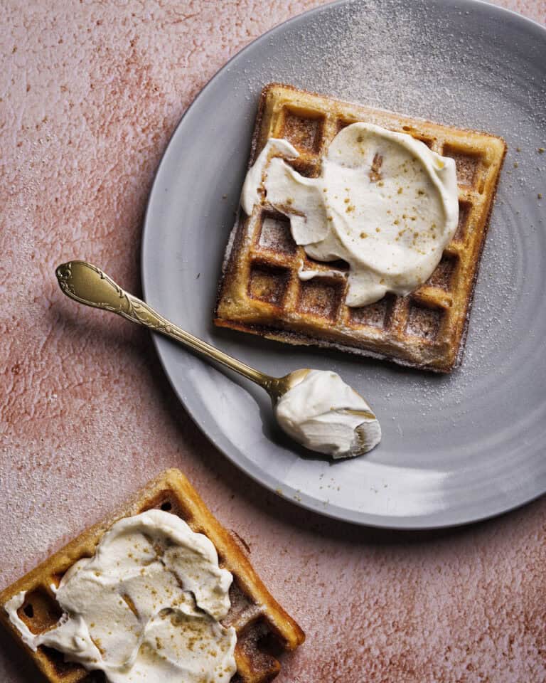 Beurre-noisette-wafels met kardemomsuiker
