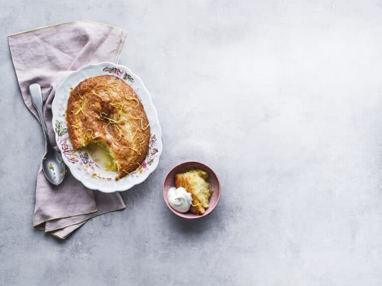 Citroenspongecake met siroop