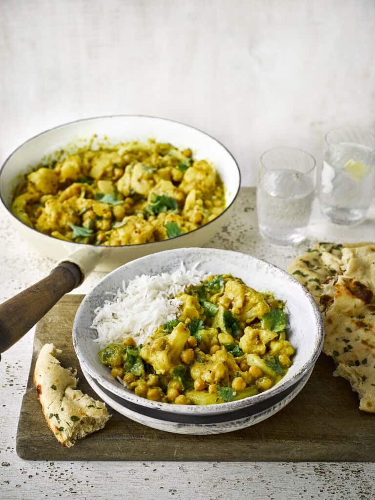 Bloemkool-kikkererwtencurry