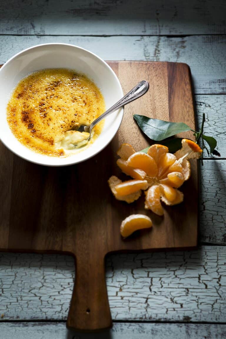 Crème brûlée met bergamot