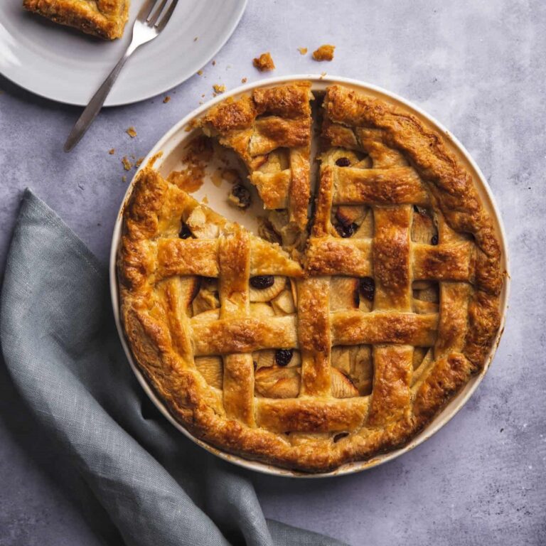 Appeltaart met banketbakkersroom