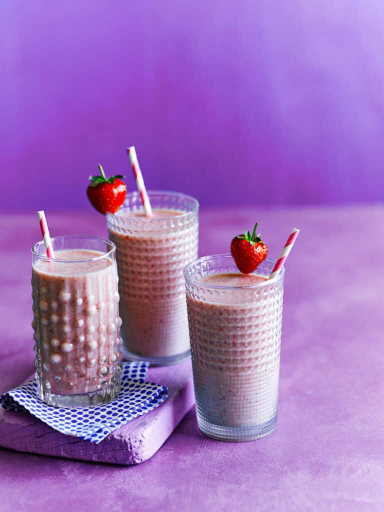 Aardbei-amandelsmoothie