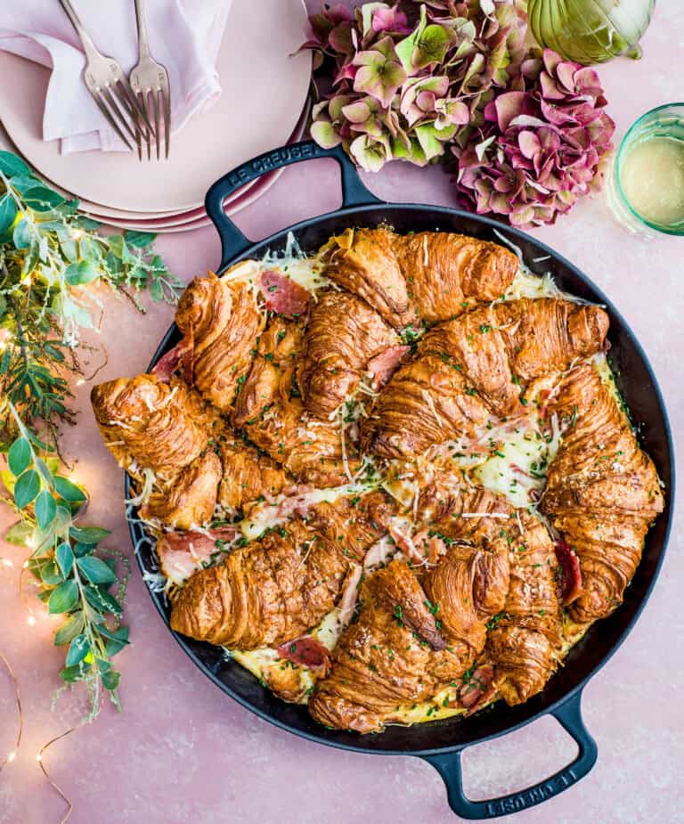 Ovencroissants met ham en kaas