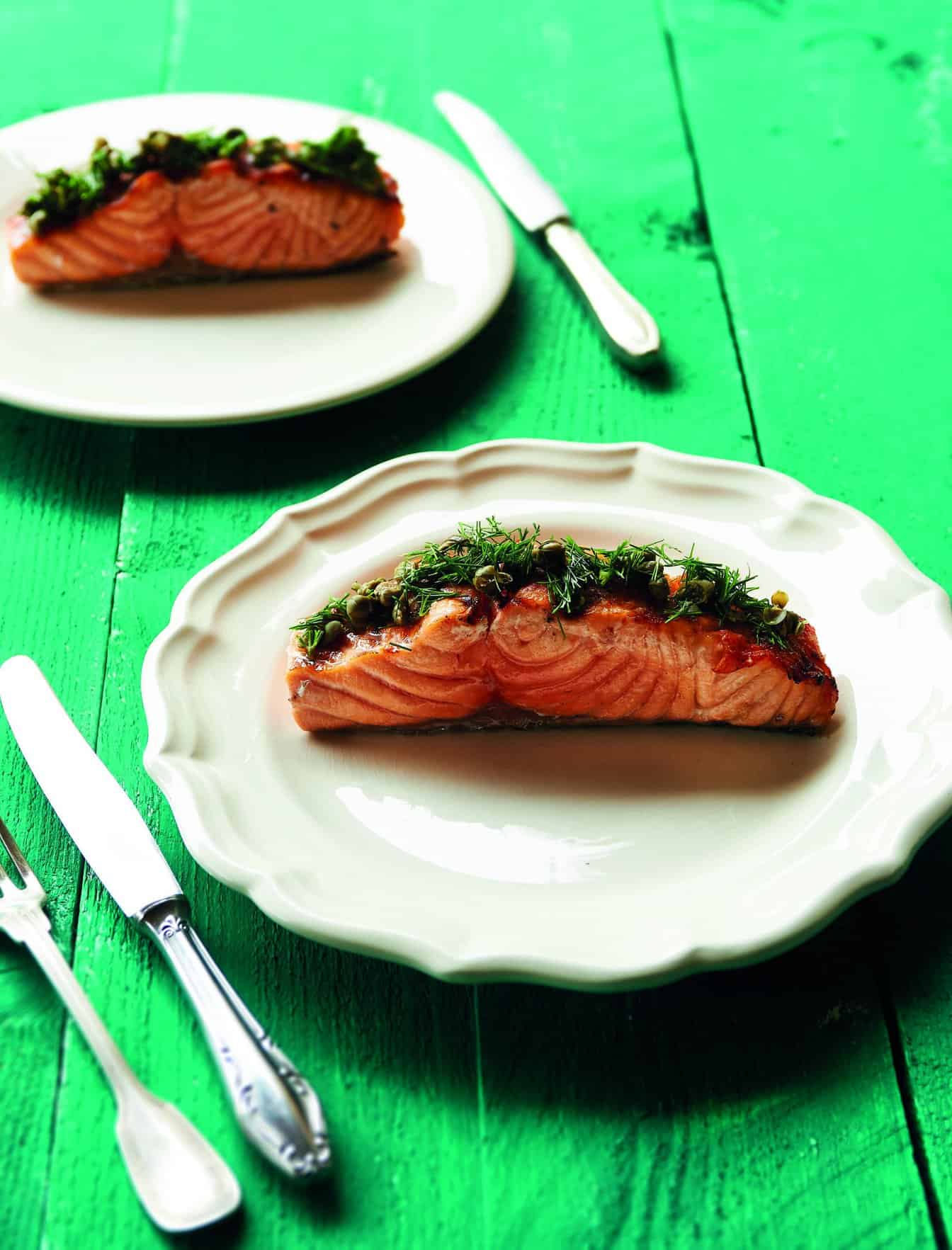 Masterclass BBQ: zalm met dille, limoen en kappertjes