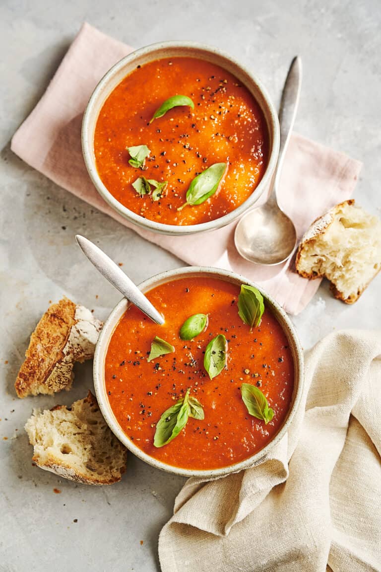 Tomaten-paprikasoep