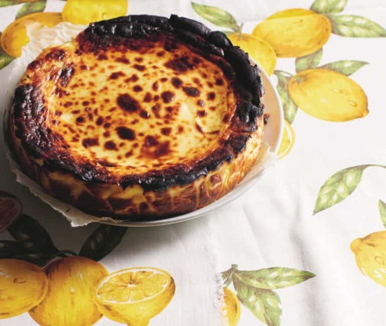 Burnt labnehcheesecake