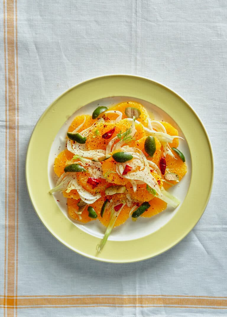 Sinaasappel-olijvensalade