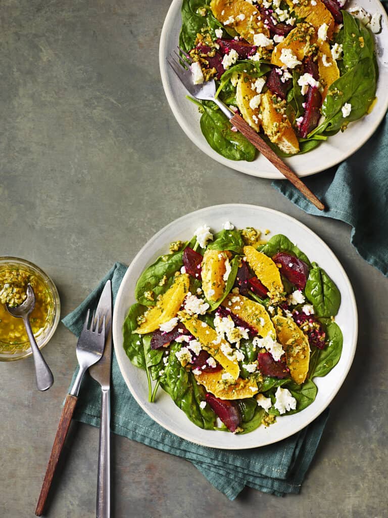 Bietensalade met sinaasappel en feta