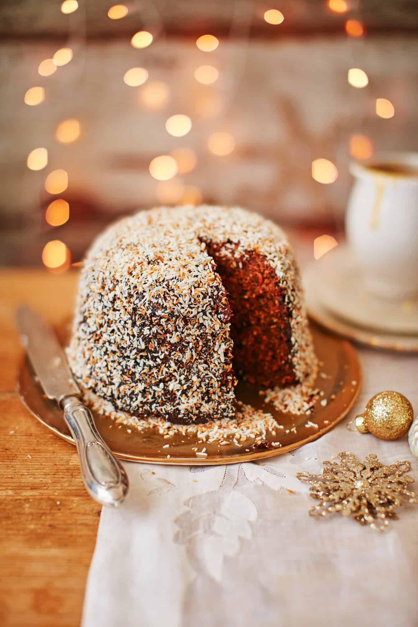 Kruidige wortel-kokosdadelpudding Ingrediënten voor 8