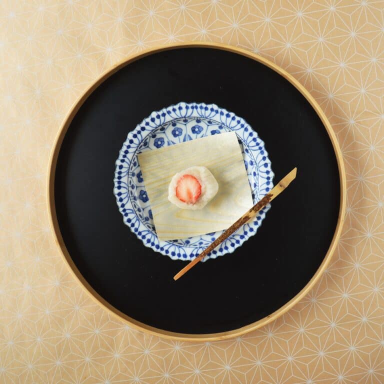 Aardbeien daifukumochi