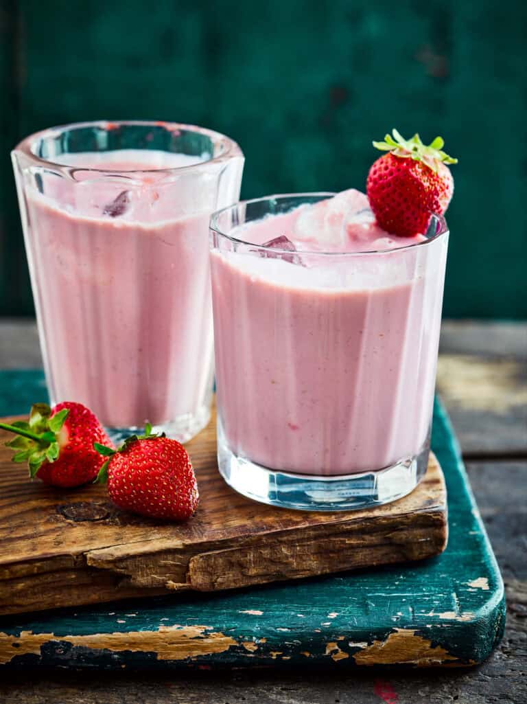Aardbei-banaansmoothie