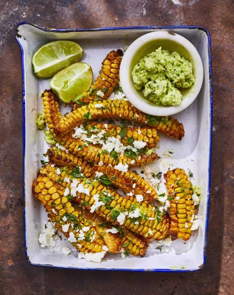 Corn ribs met lente-ui-jalapeñoboter