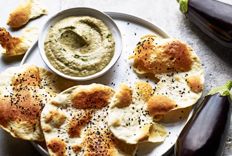 Baba ganoush met lavash