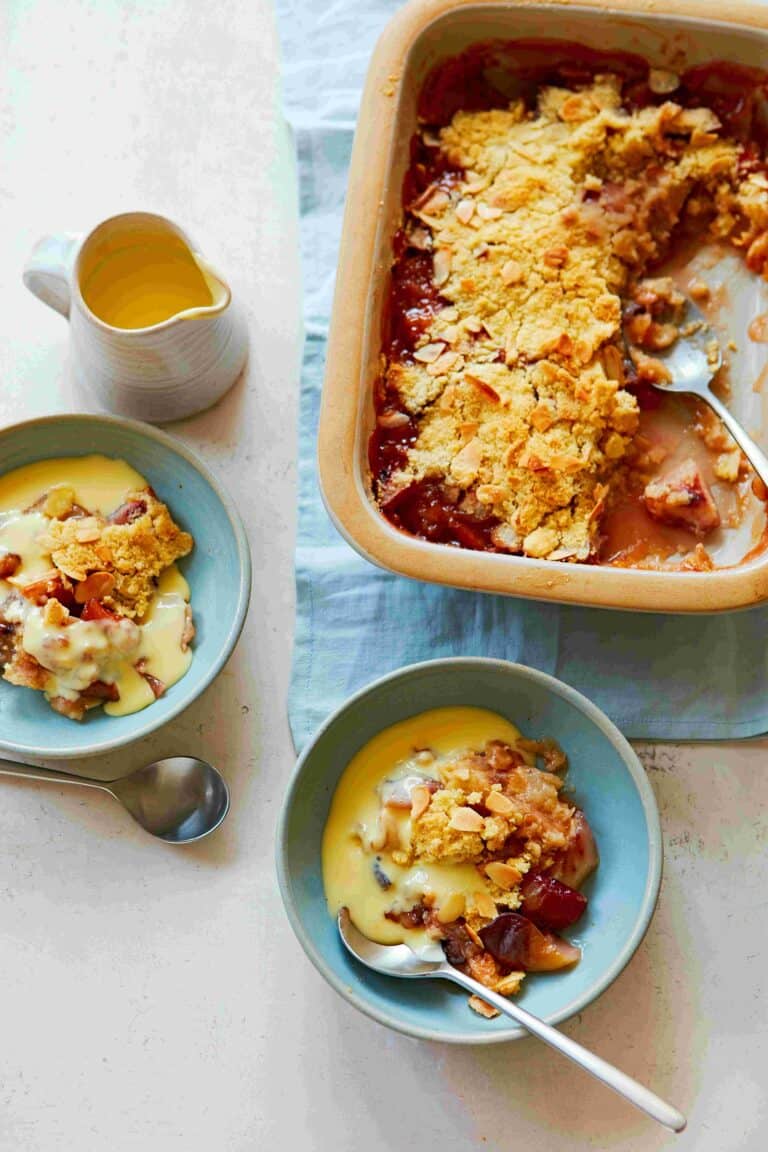 Nectarine-amandelcrumble