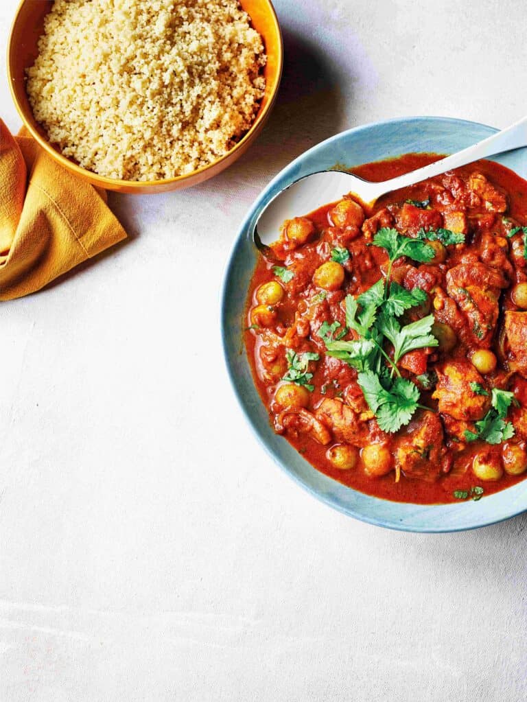 Tajine met kip en kruisbes