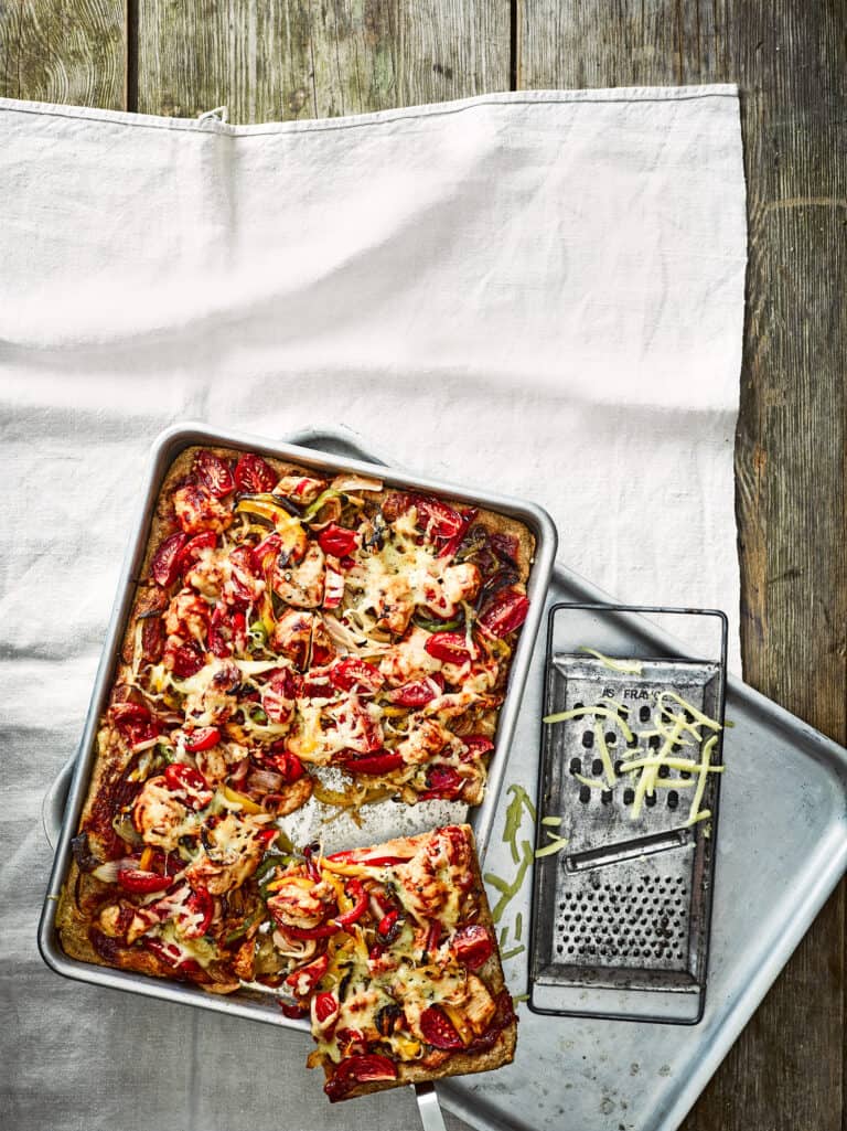 BBQ-kippizza