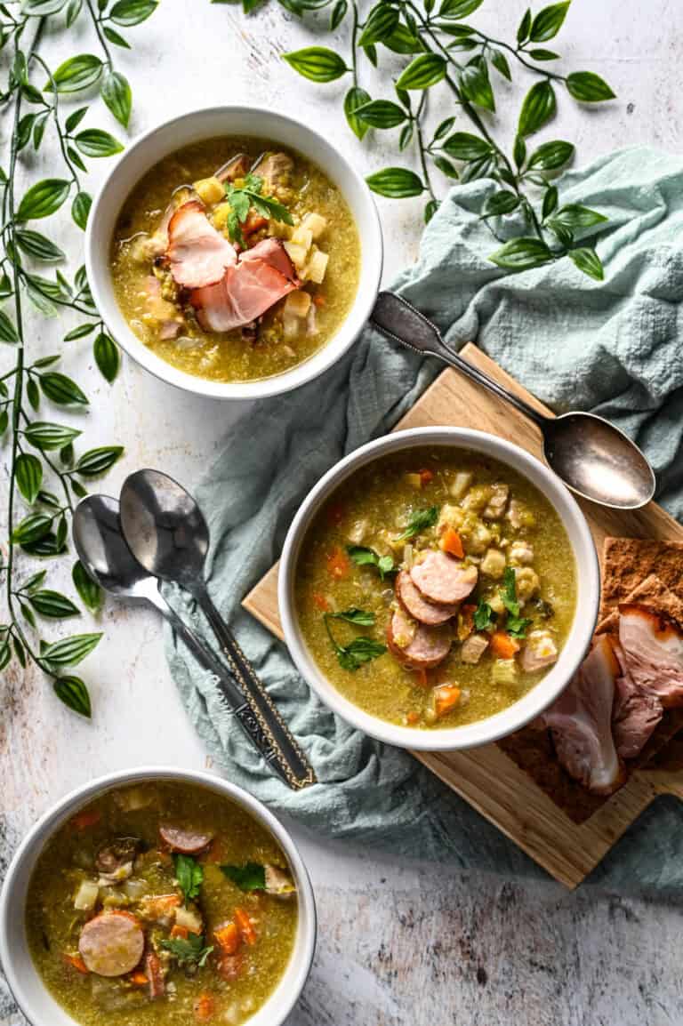 Erwtensoep uit de slowcooker