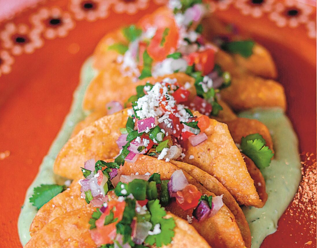 Taco dorados de papa