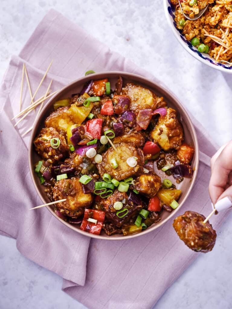 Paprika met pittige paneer