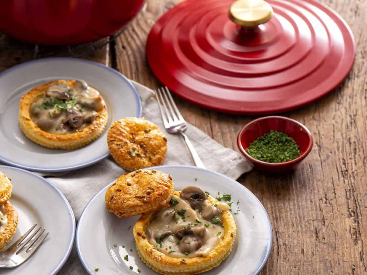 tefal stovember met bladerdeegbakjes met ragout