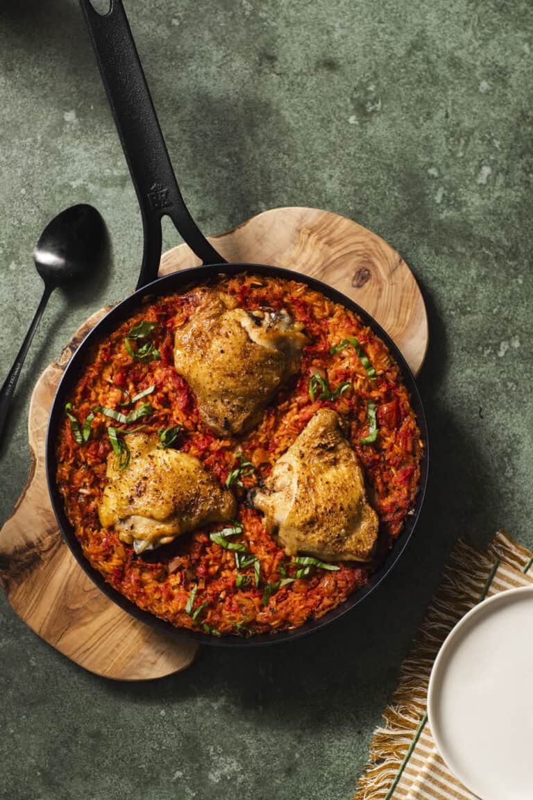 Kipdijfilet met paprikarijst