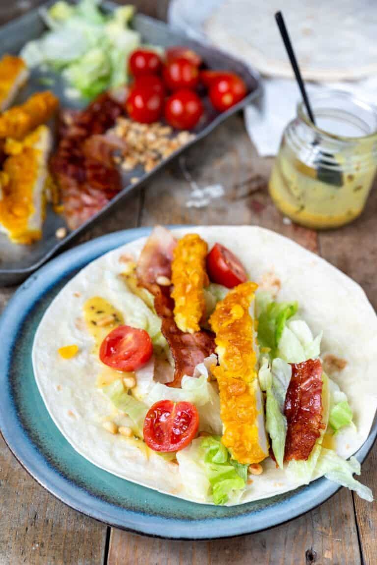 Wraps met krokante kip