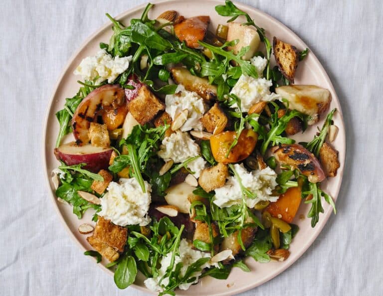 Salade van gegrild fruit
