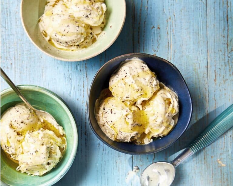 Stracciatella-olijfolieroomijs