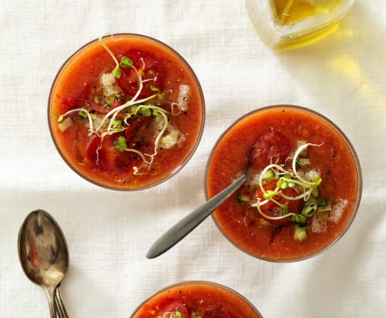 Tomatengazpacho met gin
