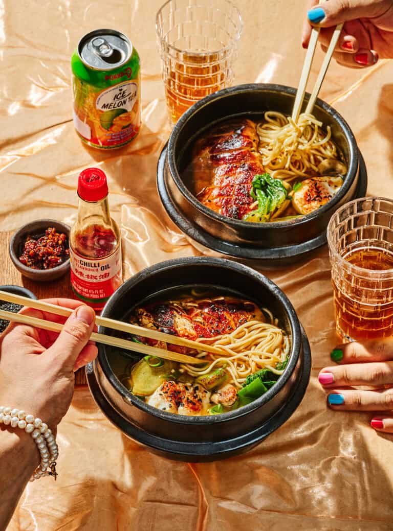Chicken curry ramen