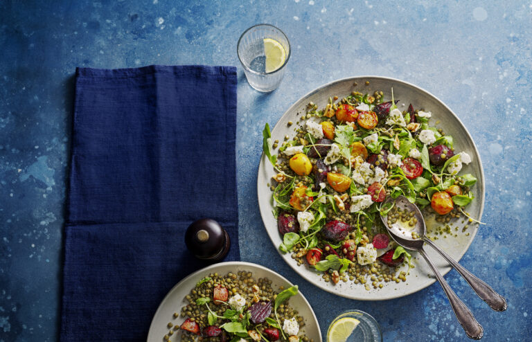 Salade met geroosterde biet en feta