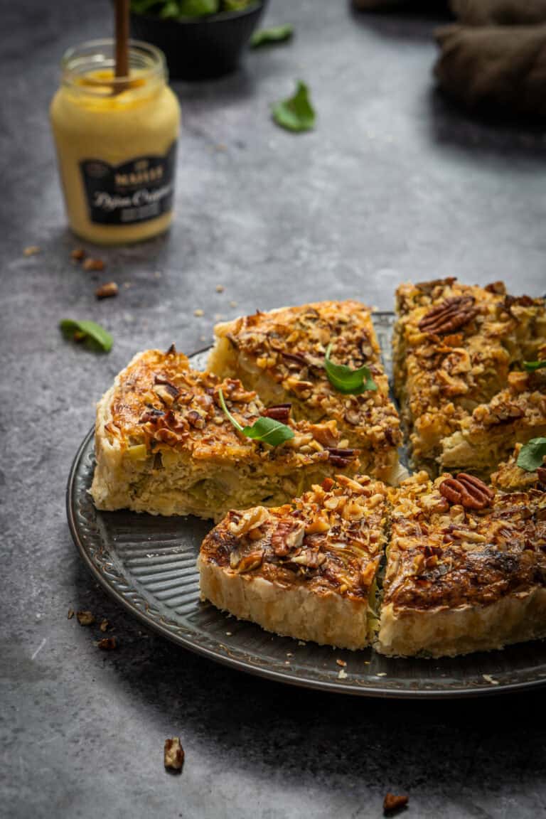 Quiche met mosterdbeslag