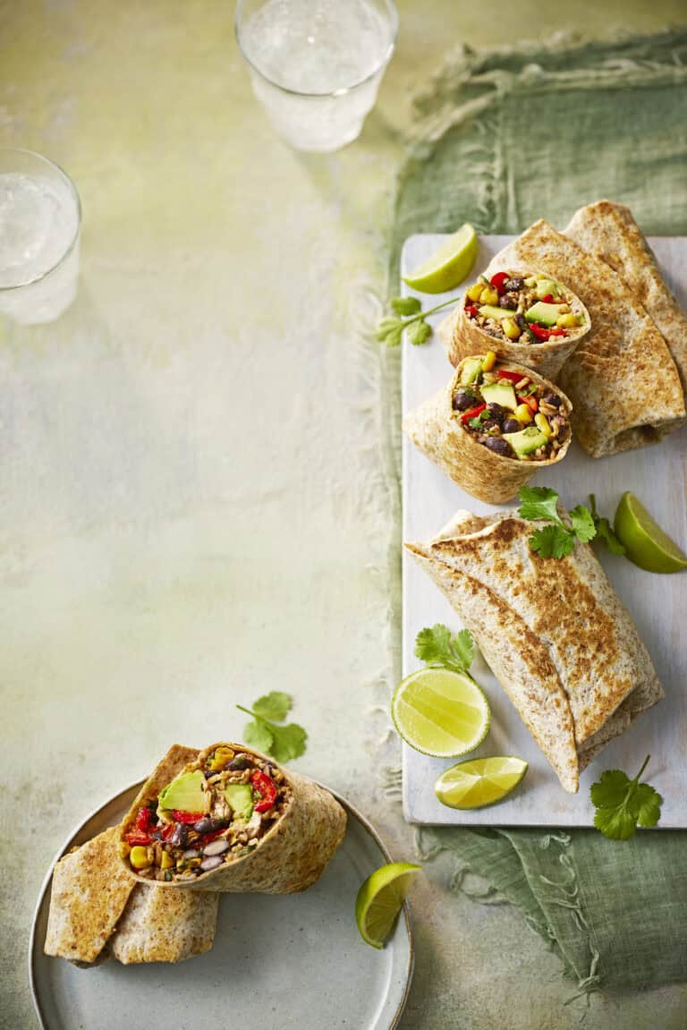 Gezonde burrito’s met kip