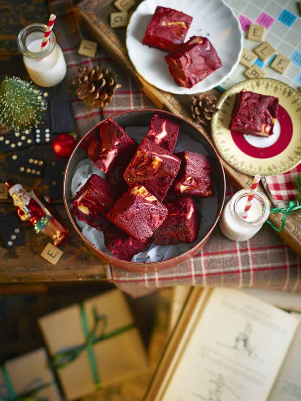 Red velvet brownies