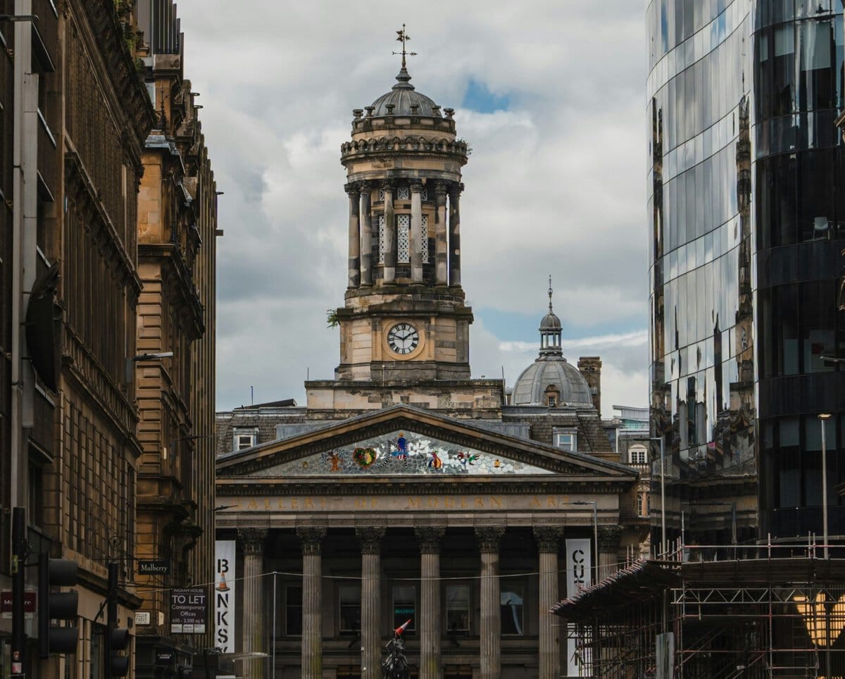 Straatbeeld van Glasgow