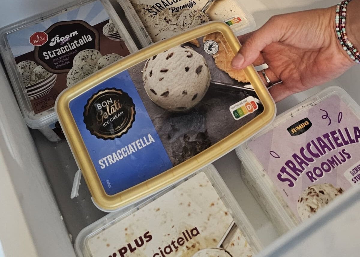 Stracciatella ijstest