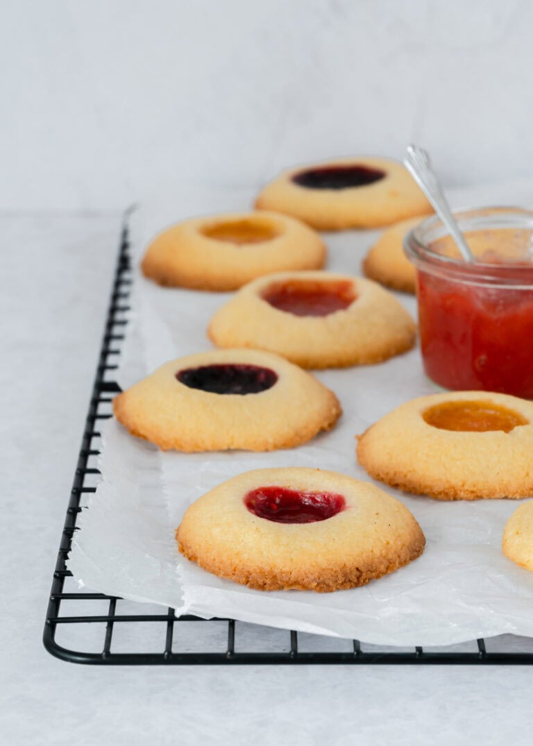 Thumbprint koekjes met jam