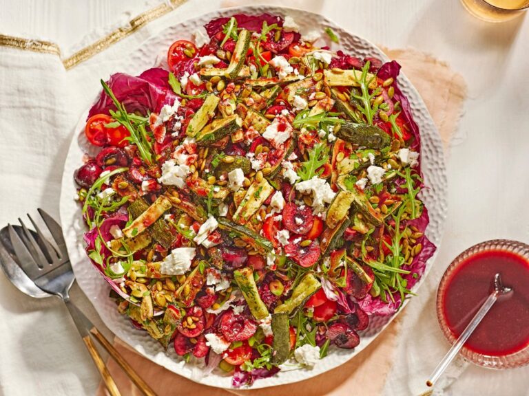 Courgettesalade met kersen