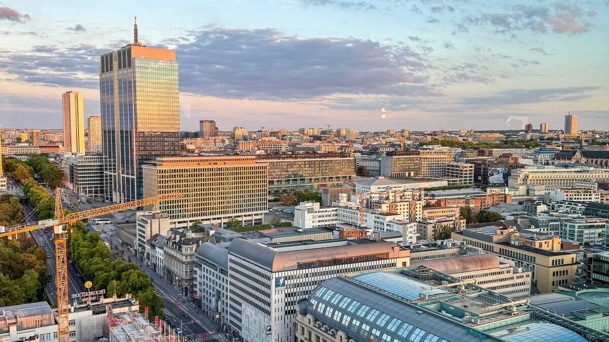 Uitzicht over de stad Brussel vanuit het hotel Cardo Brussels
