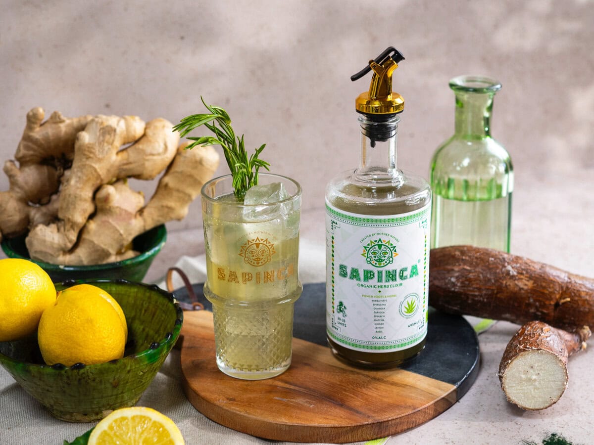 Sapinca drink limited edition met citroen en gember