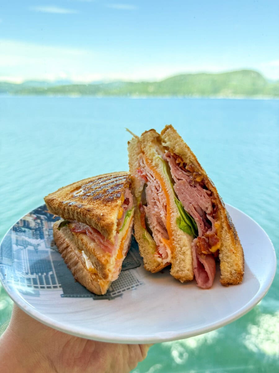 Sandwich aan boord van een cruiseschip