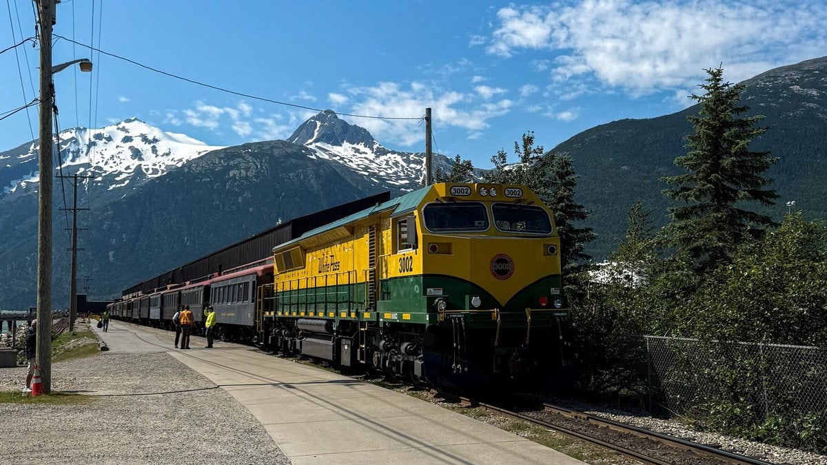 Trein door Skagway, Alaska