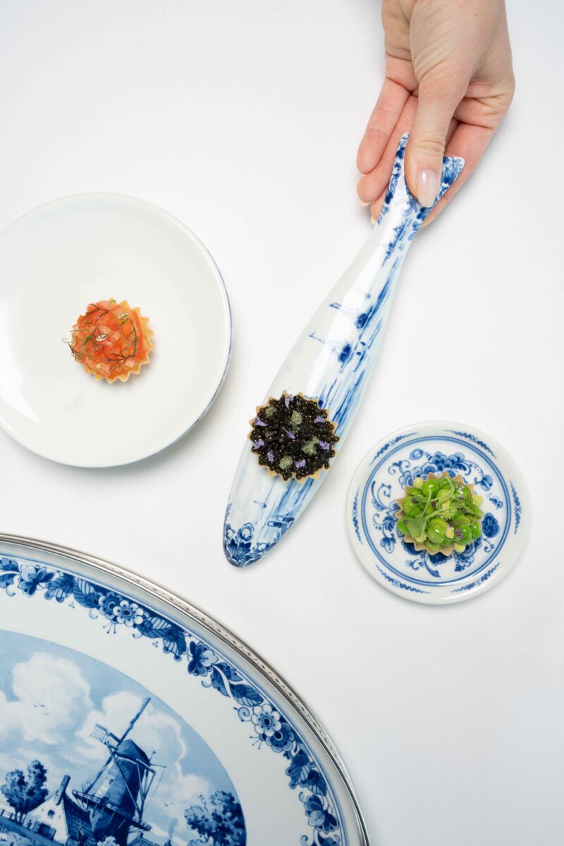 Amuses bij restaurant Azurite in Delft