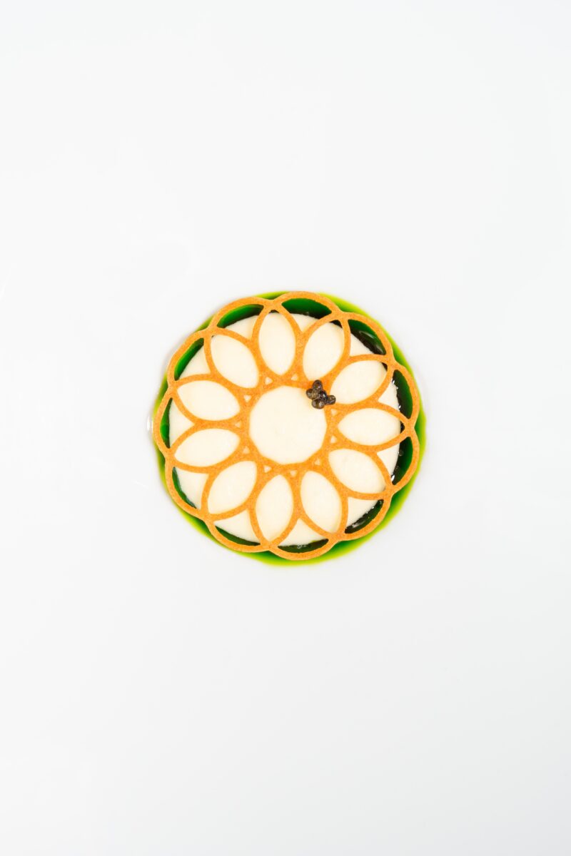 Gerecht van chef-kok Mario Ridder met comté en kaviaar