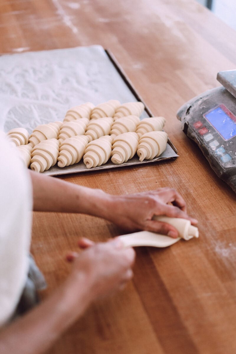 Croissants maken bakkerij Fort Negen