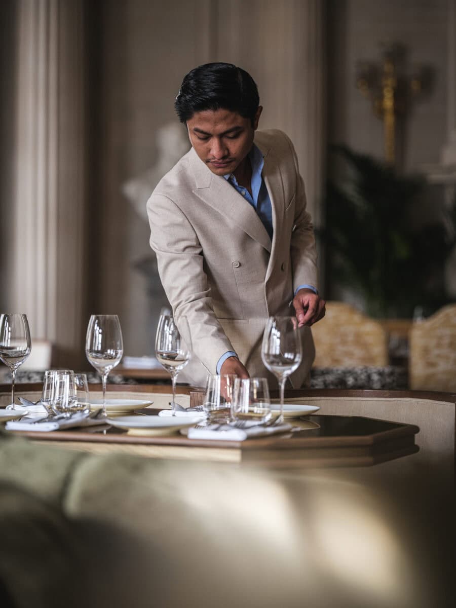 Tafel wordt gedekt bij era in Brussel